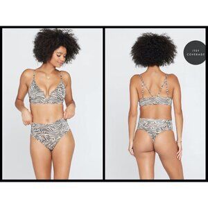 💕L*SPACE💕 Animal Instinct Bikini Set DD-/L NWT